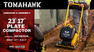 Tomahawk Power 5.5 HP Honda Vibratory Plate Compactor 23x17" for Soil Asphalt Paver Compaction - Detail View 3