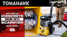 Tomahawk Power Electric 8” Concrete Scarifier Planer Grinder for Sidewalk Trip Hazard Repair, Traffic Line Removal - Close-Up