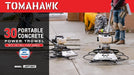 Tomahawk Power 30" Portable Concrete Power Trowel with 18ft Bull Float Handle 37cc Engine - Detail View 2