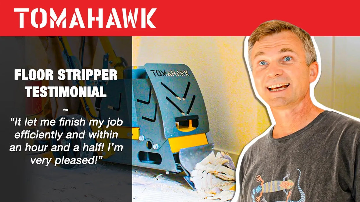 Tomahawk Power Electric Floor Scraper Vinyl Stripper Carpet Wood Floor Remover Scarifiers - Close-Up