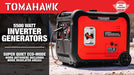 Tomahawk Power 5500 Watt Inverter Generator Super Quiet Portable Gas Power Professional Use - Detail View 3