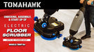 Tomahawk Power Electric Floor Scrubber Cleaner with 18” Power Mop Brushes Cordless 36V Battery Powered - Lifestyle View