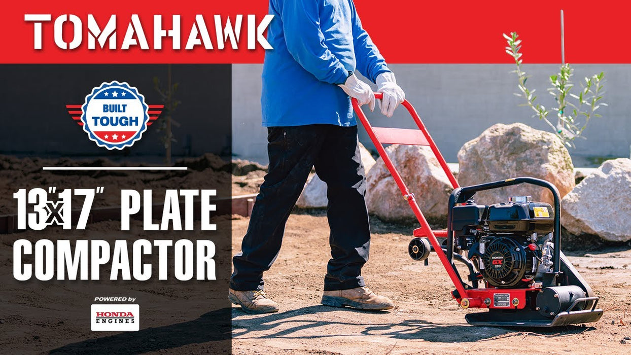 Tomahawk Power 5.5 HP Honda Vibratory Plate Compactor for Soil Compaction Tamper 3 Year Warranty - Detail View 2