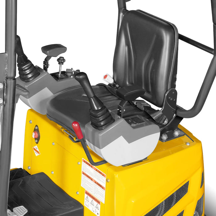 Mini Compact Excavator B&S VANGUARD 408cc 14hp Engine,  65.7" Max. Digging Depth,  2370 LBS Operating Weight,  MEC10