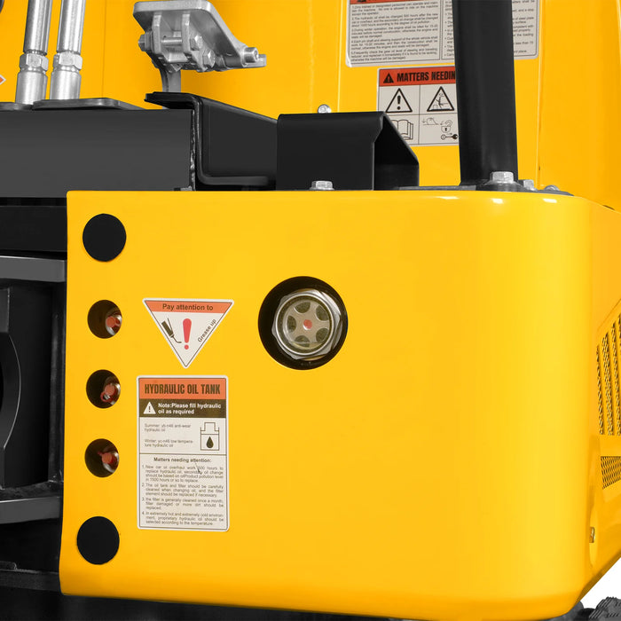 Mini Compact Excavator B&S VANGUARD 408cc 14hp Engine,  65.7" Max. Digging Depth,  2370 LBS Operating Weight,  MEC10