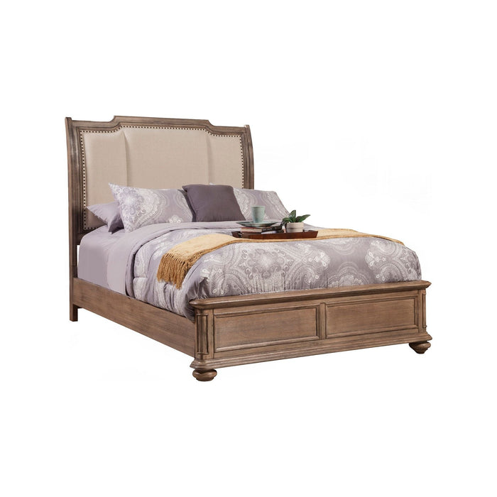 Alpine Furniture Melbourne Bed, French Truffle