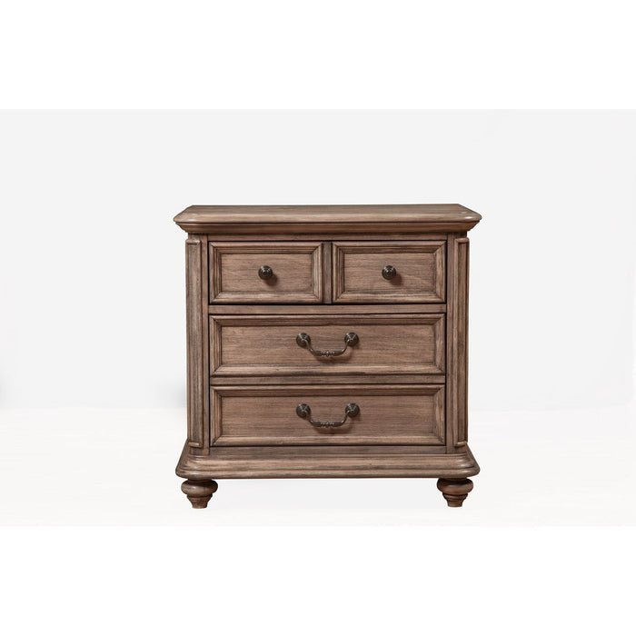 Alpine Furniture Melbourne Nightstand, French Truffle