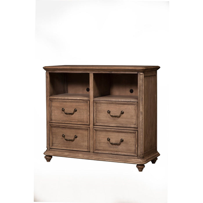 Alpine Furniture Melbourne TV Media Chest, French Truffle