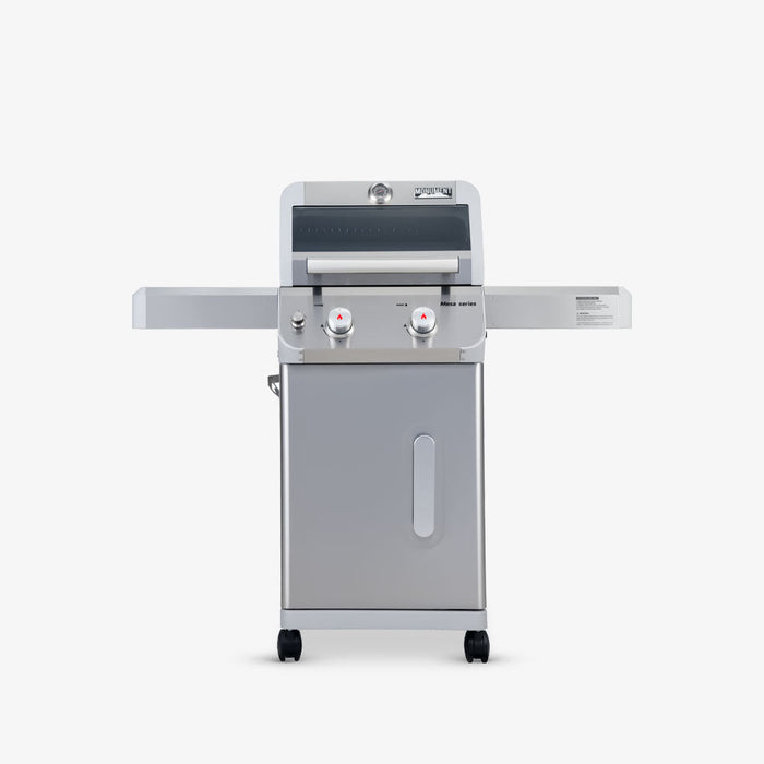 Monument Grills Mesa 200S | Foldable Stainless Gas Grill 2 Burner Grill