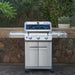 Monument Grills Mesa 305 | Stainless Propane Gas Grill 3 Burner Grill - Side View