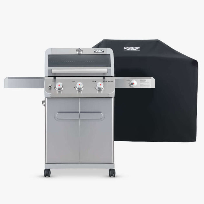 Monument Grills Mesa 305 | Stainless Propane Gas Grill 3 Burner Grill - View 23
