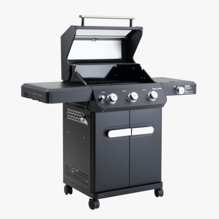 Monument Grills Mesa 325 | Black Propane Gas Grill 3 Burner Grill - View 20
