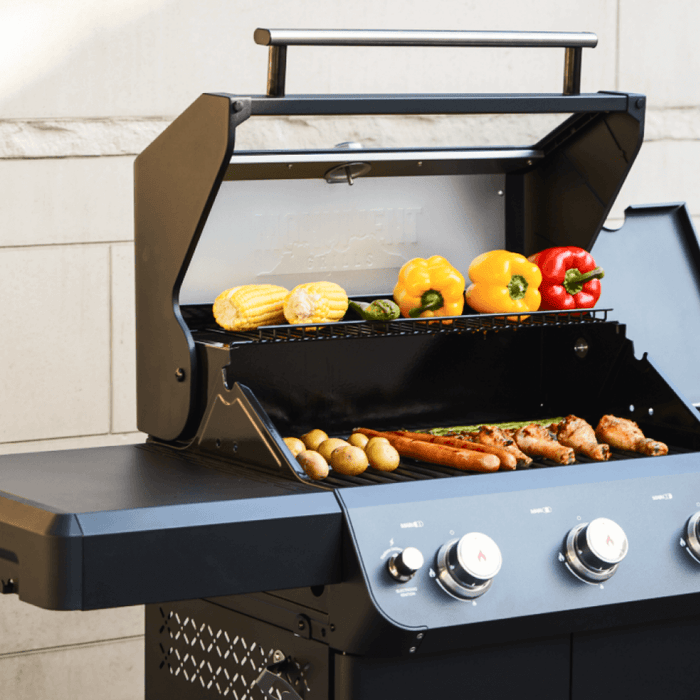 Monument Grills Mesa 325 | Black Propane Gas Grill 3 Burner Grill - View 17