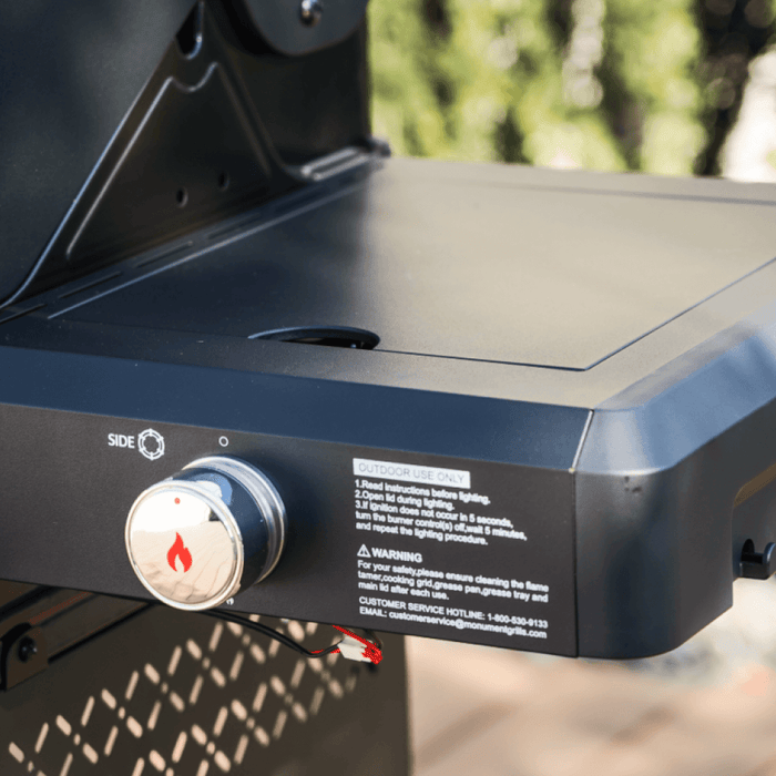 Monument Grills Mesa 325 | Black Propane Gas Grill 3 Burner Grill - View 16