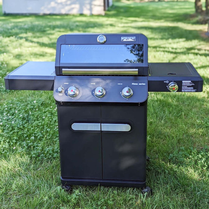 Monument Grills Mesa 325 | Black Propane Gas Grill 3 Burner Grill - View 18