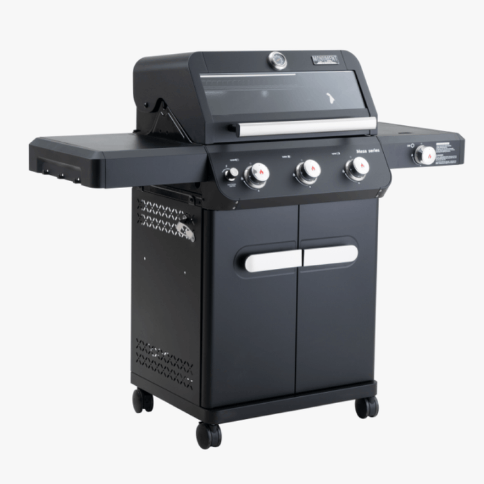 Monument Grills Mesa 325 | Black Propane Gas Grill 3 Burner Grill - View 15