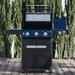 Monument Grills Mesa 325 | Black Propane Gas Grill 3 Burner Grill - Side View