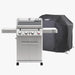 Monument Grills Mesa 410MBZ | Stainless Propane Gas Grill 4 Burner Grill - Installation View