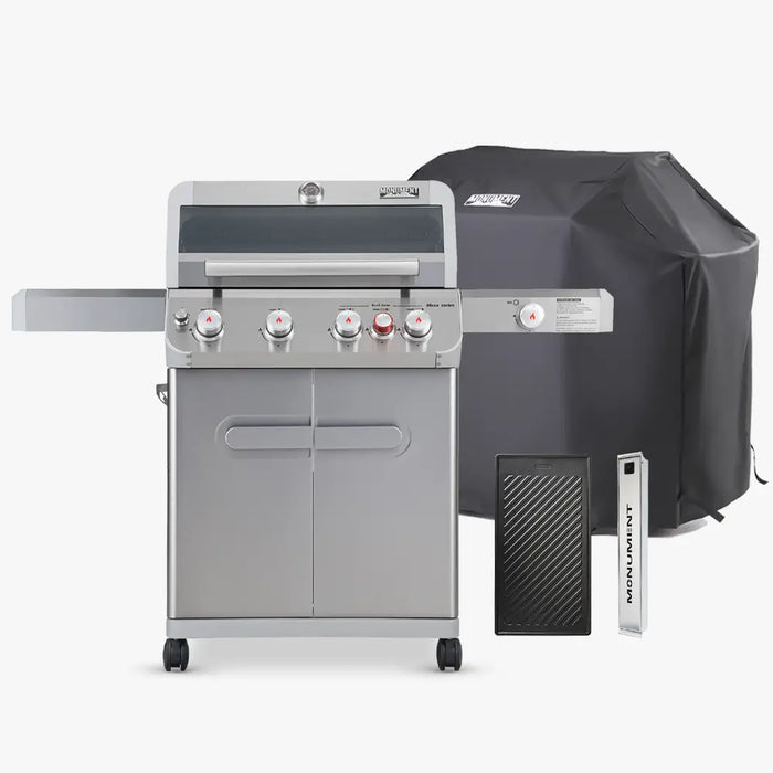 Monument Grills Mesa 415BZ | Stainless Propane Gas Grill 4 Burner Grill - View 32