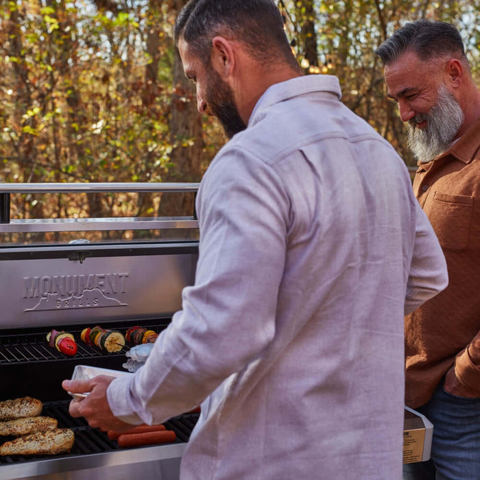 Monument Grills Mesa 415BZ | Stainless Propane Gas Grill 4 Burner Grill - Dimensions