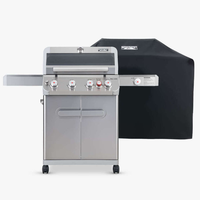 Monument Grills Mesa 415BZ | Stainless Propane Gas Grill 4 Burner Grill - View 31