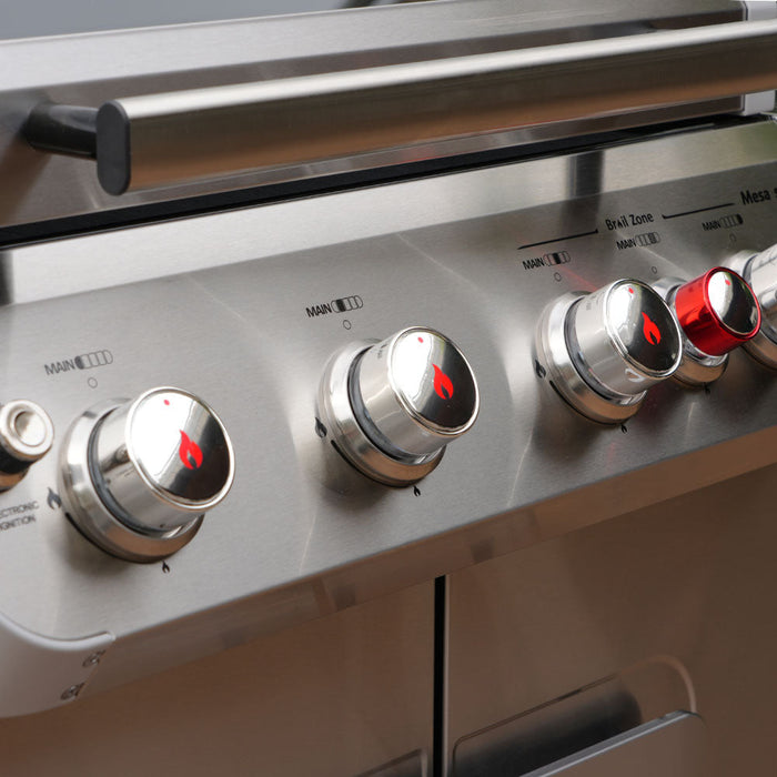 Monument Grills Mesa 415BZNG | Stainless Natural Gas Grill 4 Burner Grill - View 9