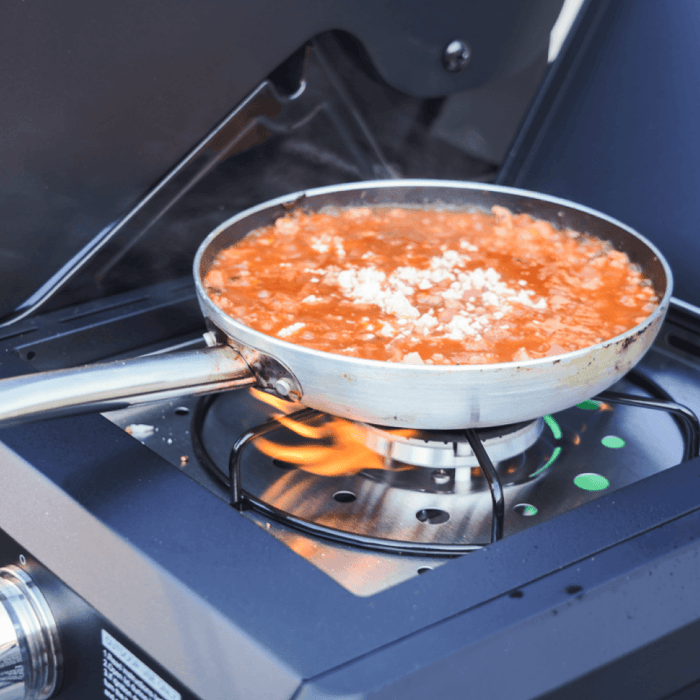 Monument Grills Mesa 425 | Black Propane Gas Grill 4 Burner Grill - Dimensions