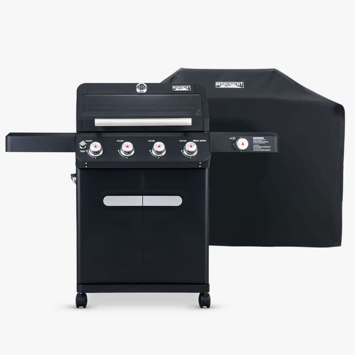 Monument Grills Mesa 425 | Black Propane Gas Grill 4 Burner Grill - View 14