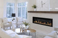 Orion Slim 76" Heliovision Virtual Recessed / Wall Mount Electric Fireplace - lifestyle in-use
