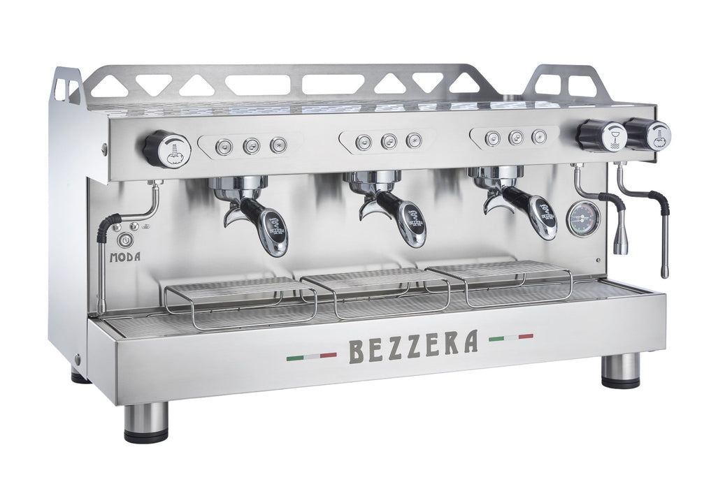 Bezzera MODA DE3 3-group espresso machine, stainless steel