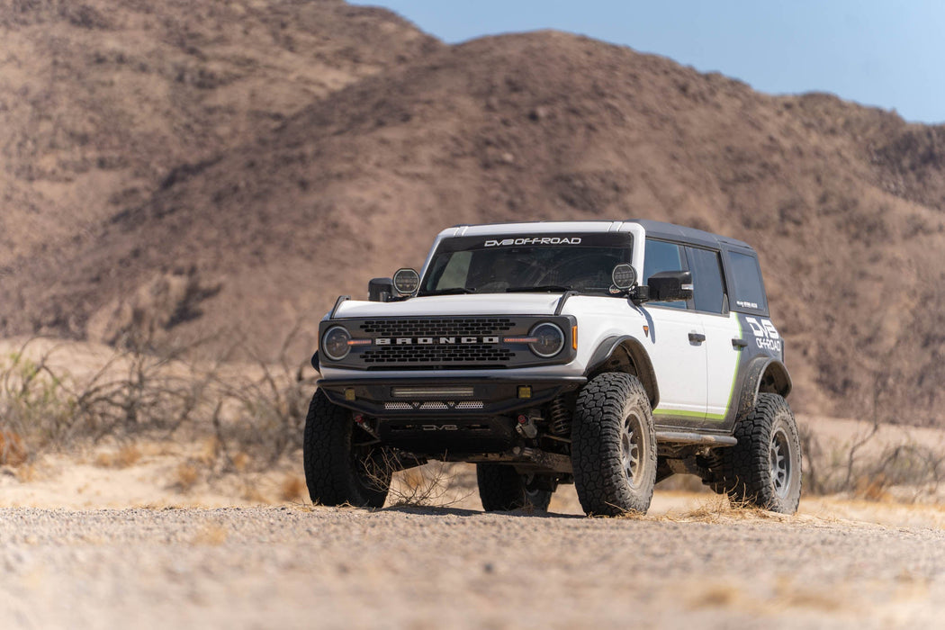DV8 Offroad 2021-2026 Ford Bronco Competition Series Front Bumper – on the trail, image 9 of 20