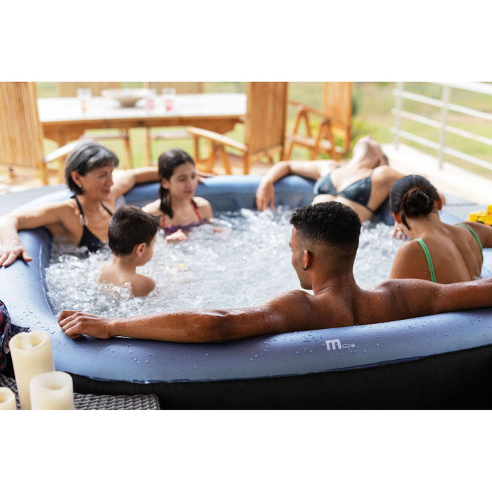 MSPA COMFORT Tekapo 6 Person Square Inflatable Hot Tub | C-TE062 - Installation View