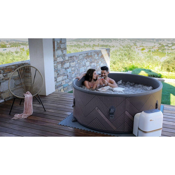 MSPA FRAME Mono Round 6 Person Inflatable Hot Tub Spa | F-MO063W - Lifestyle View