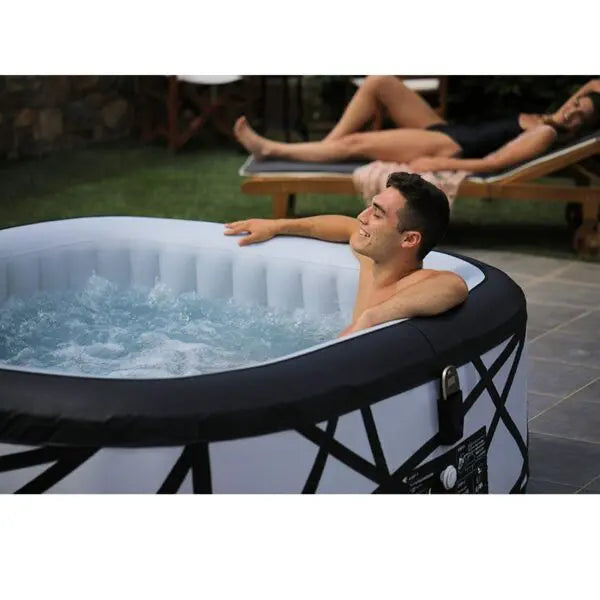 MSPA PREMIUM Soho 6 Person Square Inflatable Hot Tub | P-SH069 - Installation View