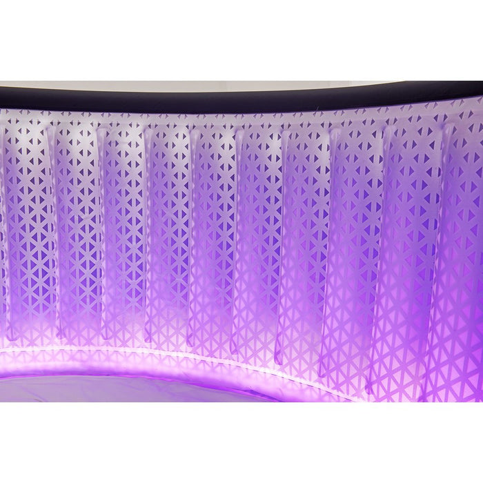 MSPA URBAN Aurora Round 6 Person Inflatable Hot Tub Spa With LED lights | U-AU061 - Lifestyle View