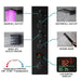 Naples 9"x22" LED Digital Music Shower System By Cascada Showers - Detail View