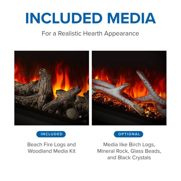 Napoleon Astound FlexMount 50" Wall Mount / Built-In Linear Electric Fireplace | Single Sided or 3-Sided | NEFL50AB - View 13