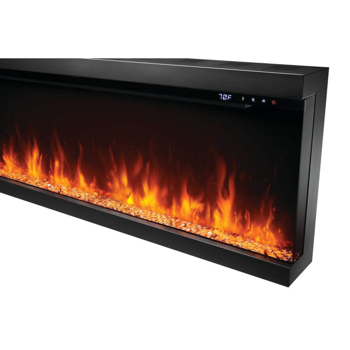 Napoleon Astound FlexMount 74" Wall Mount / Built-In Linear Electric Fireplace | Single Sided or... - Installation View