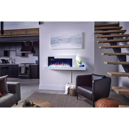 Napoleon Stylus™ Cara Elite Connected Wall Hanging Electric Fireplace | NEFP32-5019W-IOT - Side View