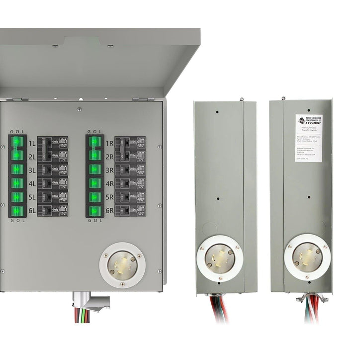 Refurbished - Nature's Generator 120/240V 30A 12-Circuit Non-Automatic Transfer Switch