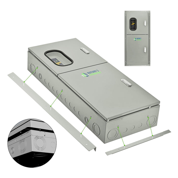 Nature's Generator 125A Automatic Transfer Switch Flush Mount - Side View