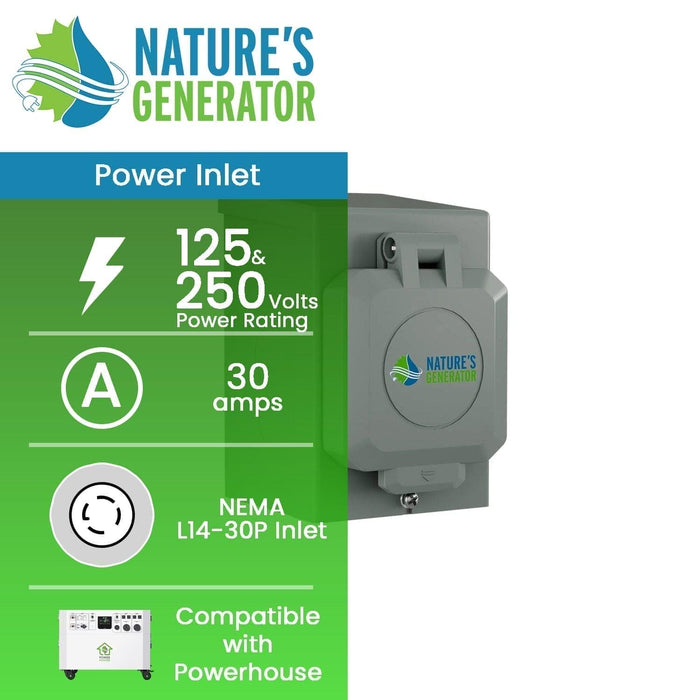 Nature's Generator 30A Power Inlet Box, view 2
