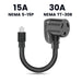 Nature's Generator 30A to 15A Step Down Adapter - Detail View