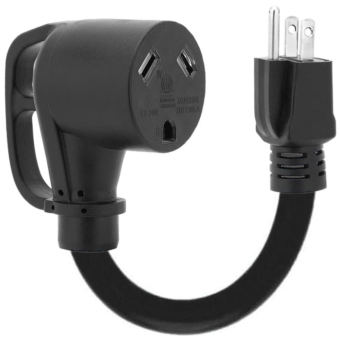 Nature's Generator 30A to 15A Step Down Adapter - Close-Up