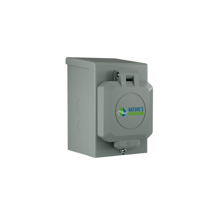 Nature's Generator 50A Power Inlet Box - Close-Up
