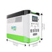 Nature's Generator High Capacity Expandable Lithium 1800 Power Station Solar Generator - Installation View