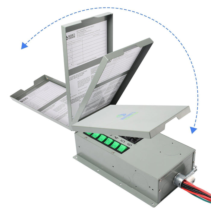 120V 30A 6-Circuit Non-Automatic Transfer Switch
