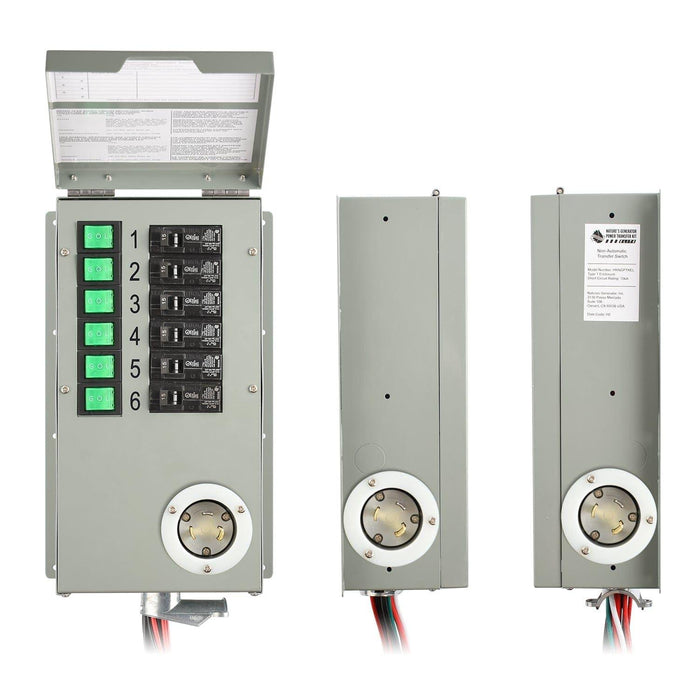 120V 30A 6-Circuit Non-Automatic Transfer Switch