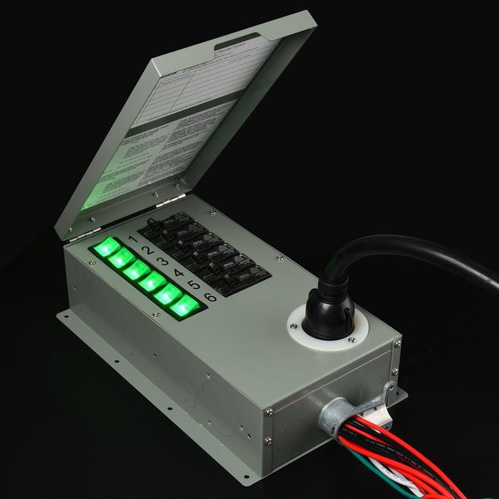 120V 30A 6-Circuit Non-Automatic Transfer Switch