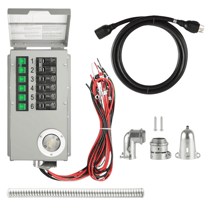 120V/240V 30A 6-Circuit Non-Automatic Transfer Switch
